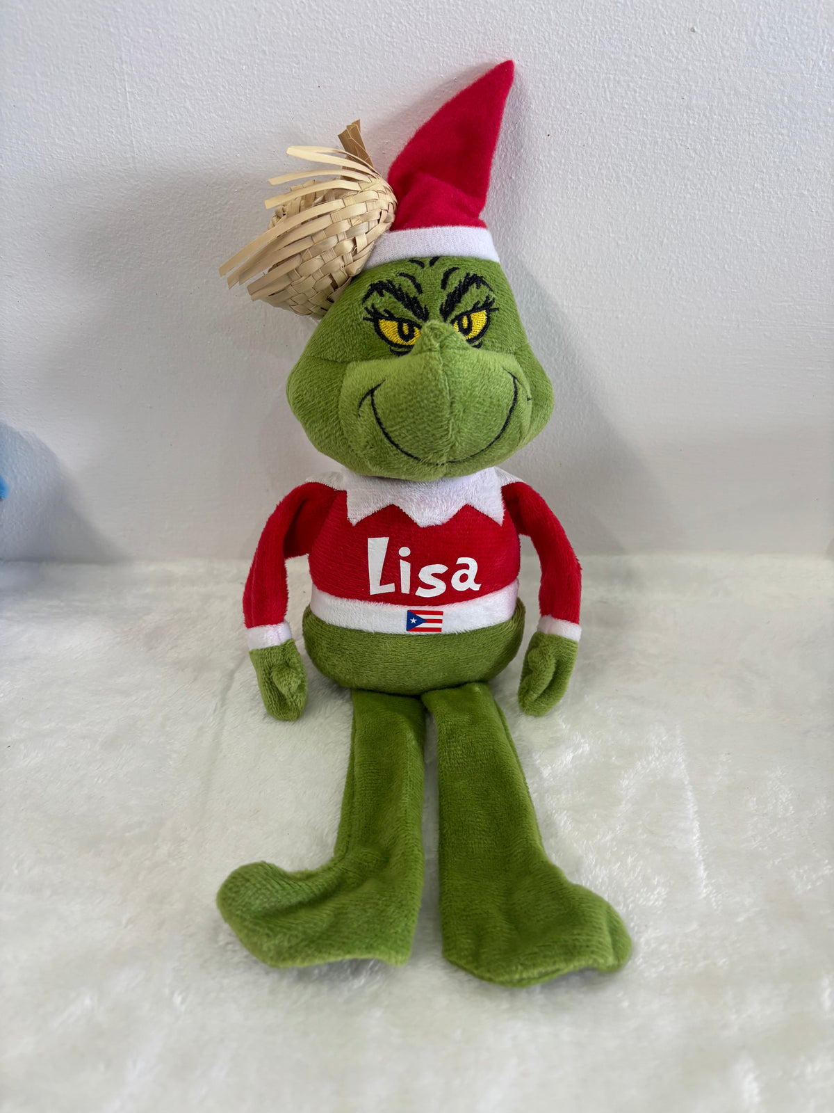 Jibaricua | Peluche Boricua de Navidad Personalizado